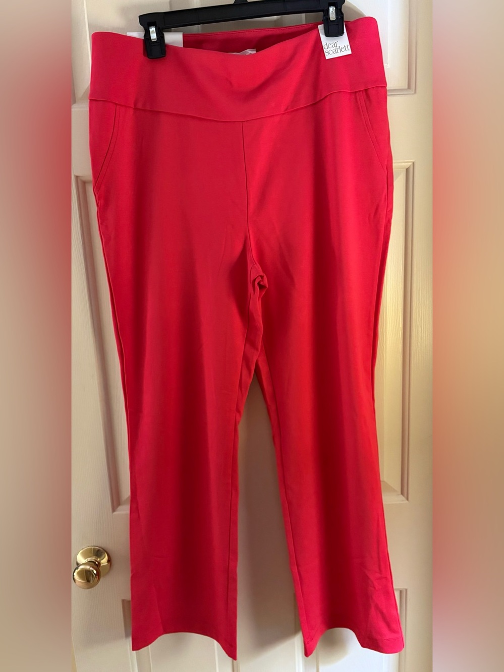 Dear Scarlett Red Pull-On Pants